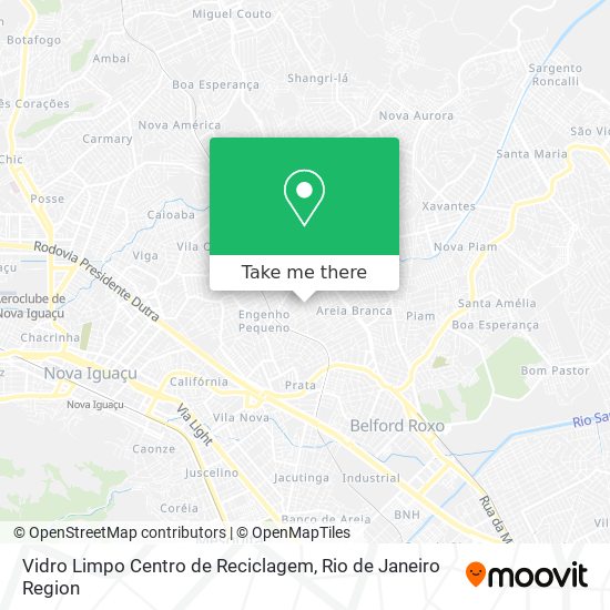 Vidro Limpo Centro de Reciclagem map