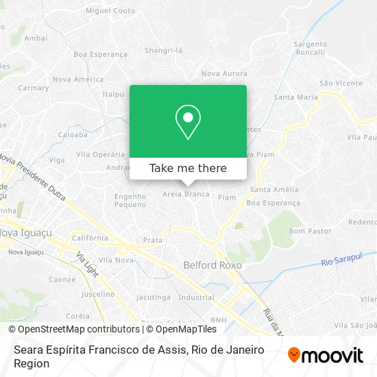 Seara Espírita Francisco de Assis map