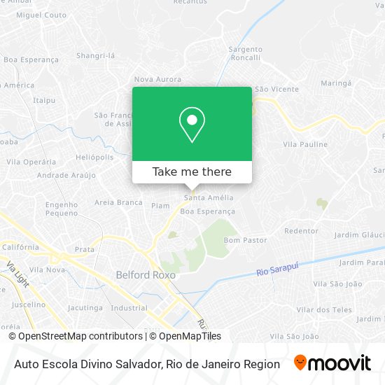 Mapa Auto Escola Divino Salvador