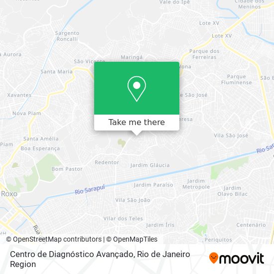 Mapa Centro de Diagnóstico Avançado