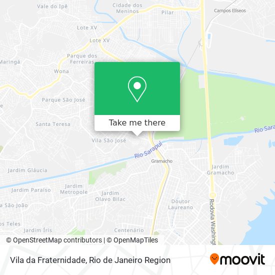 Vila da Fraternidade map
