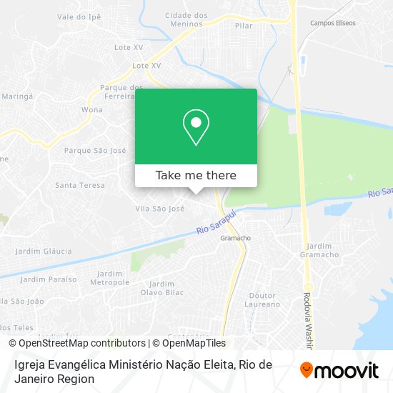 Igreja Evangélica Ministério Nação Eleita map