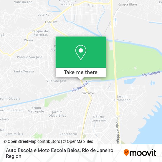 Auto Escola e Moto Escola Belos map