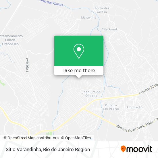 Sitio Varandinha map