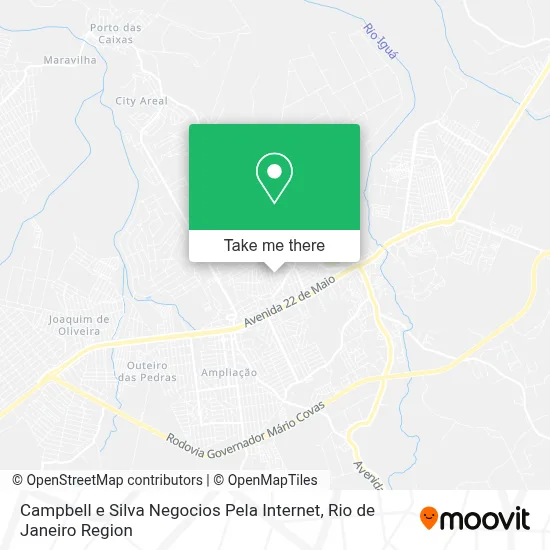 Campbell e Silva Negocios Pela Internet map