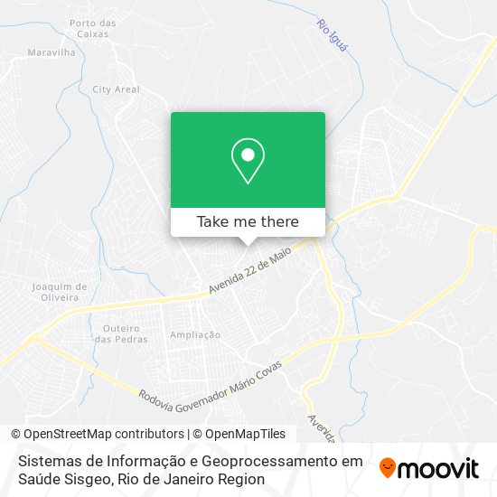 Mapa Sistemas de Informação e Geoprocessamento em Saúde Sisgeo