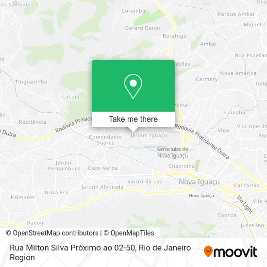 Rua Milton Silva Próximo ao 02-50 map