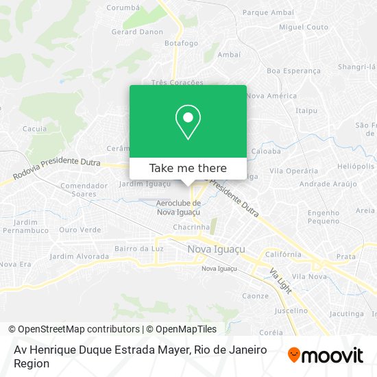 Av Henrique Duque Estrada Mayer map