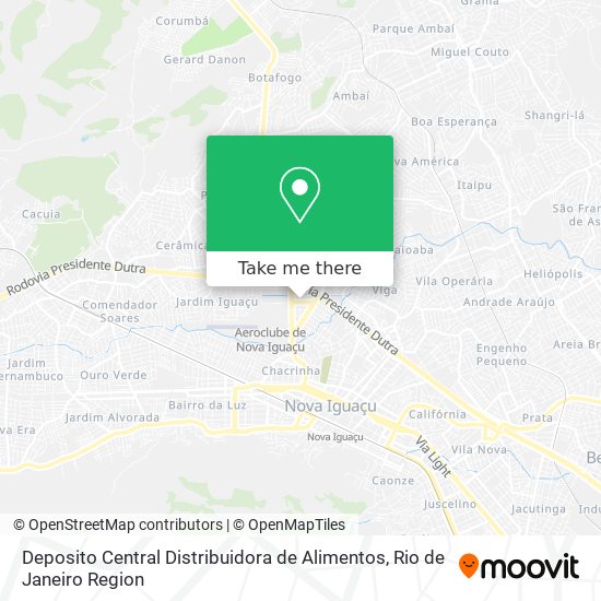 Deposito Central Distribuidora de Alimentos map
