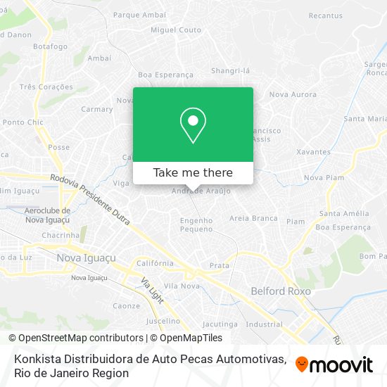 Konkista Distribuidora de Auto Pecas Automotivas map