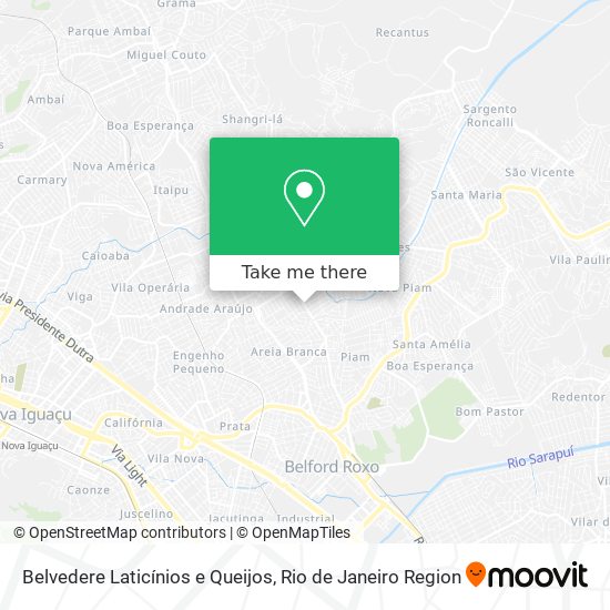 Belvedere Laticínios e Queijos map