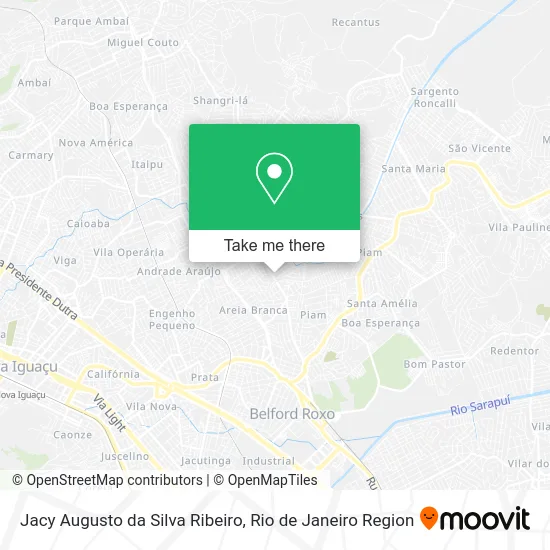 Jacy Augusto da Silva Ribeiro map