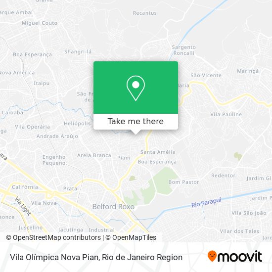 Vila Olímpica Nova Pian map