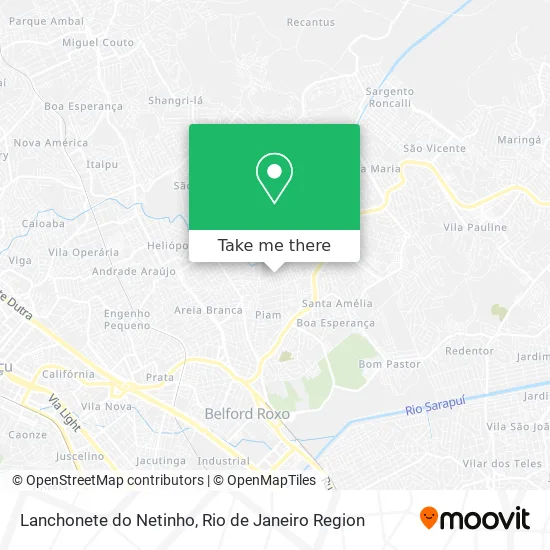 Lanchonete do Netinho map
