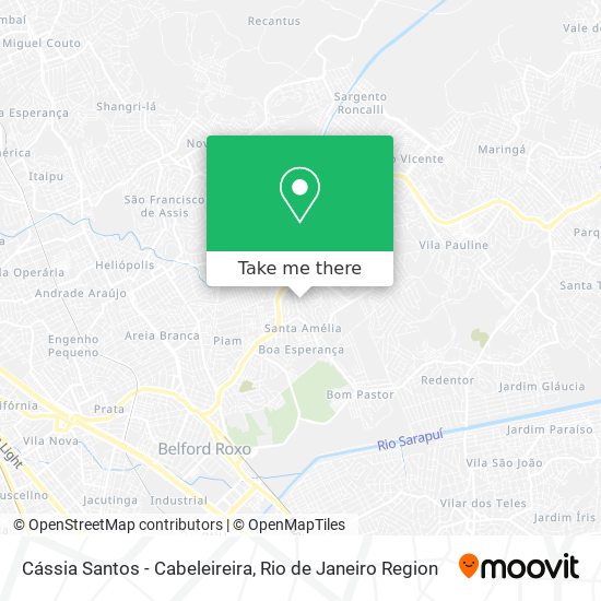 Cássia Santos - Cabeleireira map