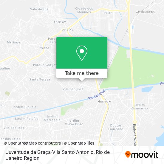 Juventude da Graça-Vila Santo Antonio map