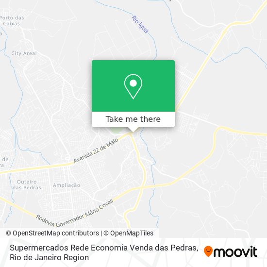 Mapa Supermercados Rede Economia Venda das Pedras