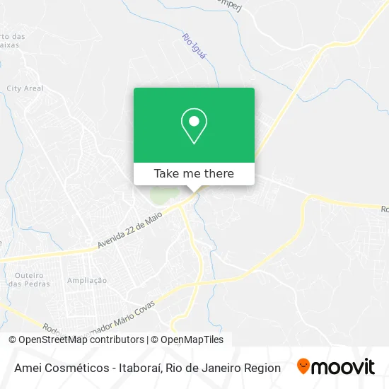 Amei Cosméticos - Itaboraí map