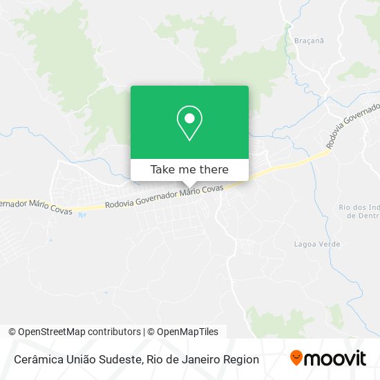 Cerâmica União Sudeste map