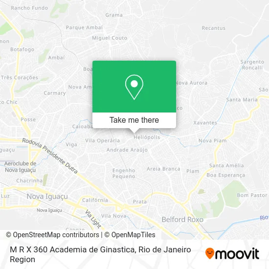 M R X 360 Academia de Ginastica map