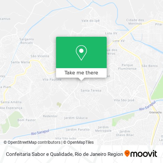 Mapa Confeitaria Sabor e Qualidade