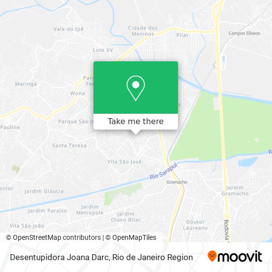 Desentupidora Joana Darc map