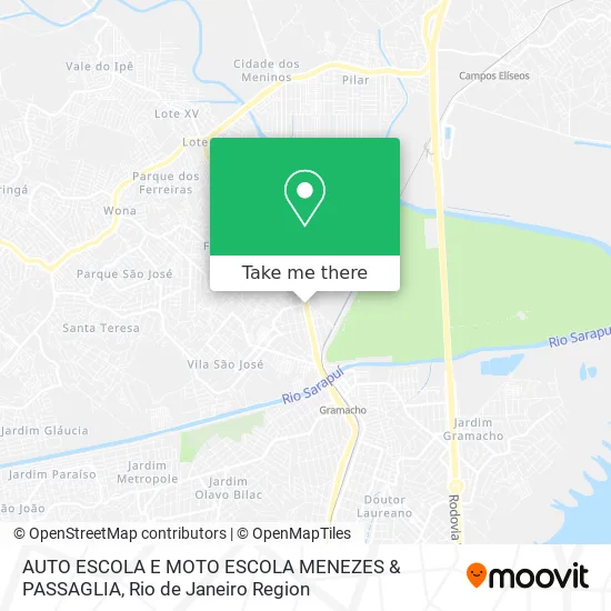 AUTO ESCOLA E MOTO ESCOLA MENEZES & PASSAGLIA map