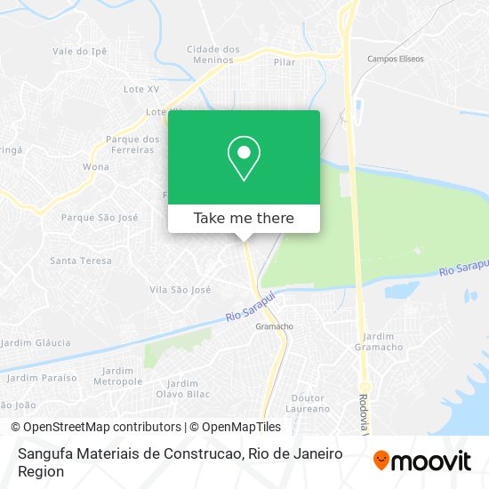 Sangufa Materiais de Construcao map