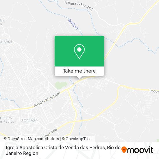 Igreja Apostolica Crista de Venda das Pedras map