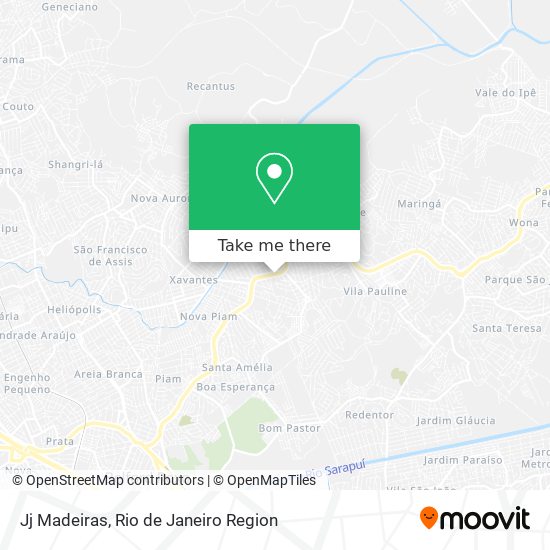 Jj Madeiras map