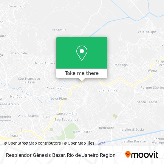 Resplendor Gênesis Bazar map