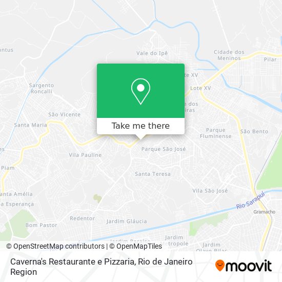 Mapa Caverna's Restaurante e Pizzaria