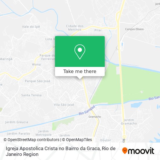 Igreja Apostolica Crista no Bairro da Graca map