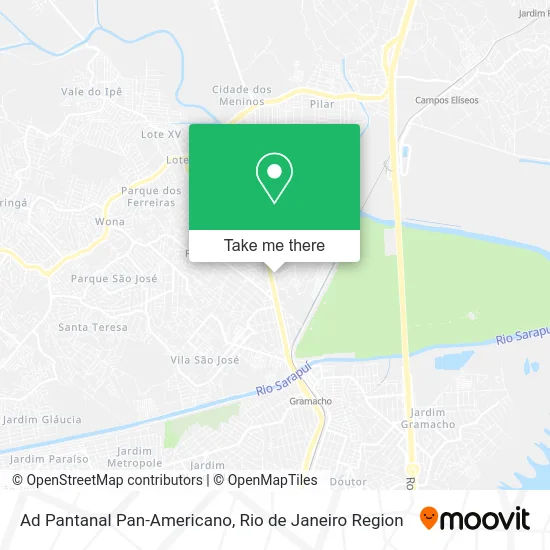 Ad Pantanal Pan-Americano map