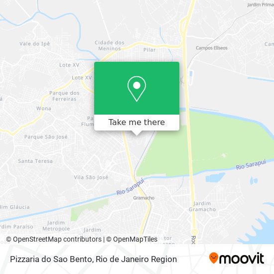Pizzaria do Sao Bento map