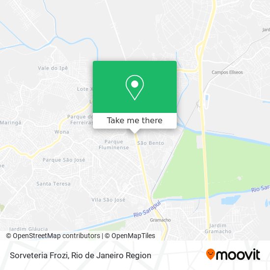 Sorveteria Frozi map