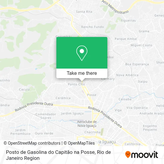 Posto de Gasolina do Capitão na Posse map