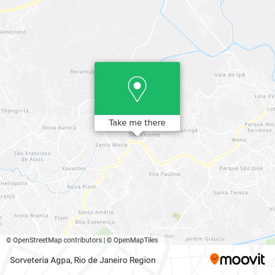 Sorveteria Agpa map