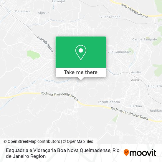 Esquadria e Vidraçaria Boa Nova Queimadense map