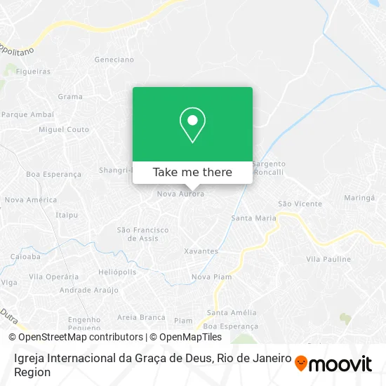 Igreja Internacional da Graça de Deus map