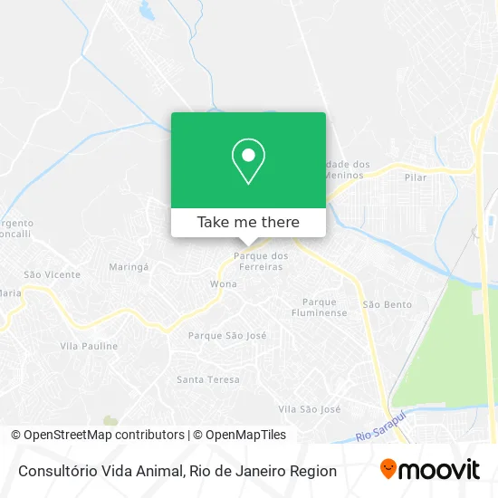 Consultório Vida Animal map