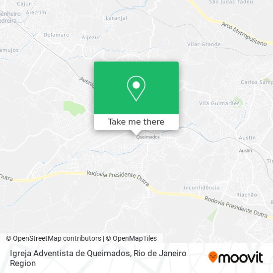 Igreja Adventista de Queimados map