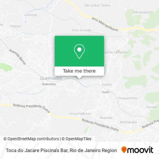 Toca do Jacare Piscina's Bar map