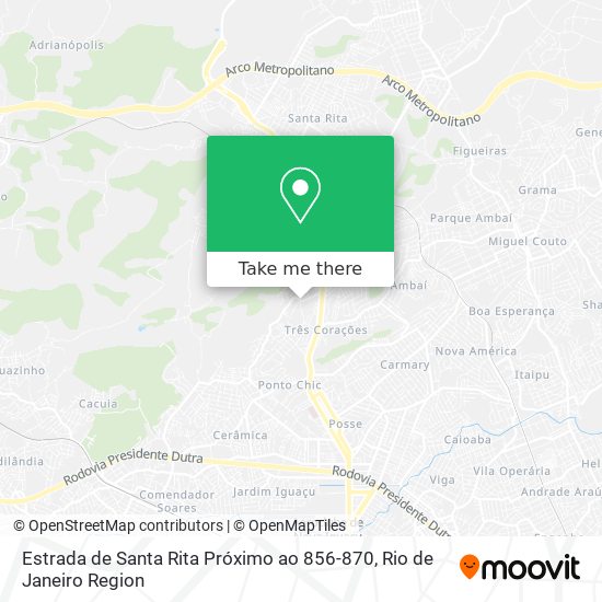 Estrada de Santa Rita Próximo ao 856-870 map