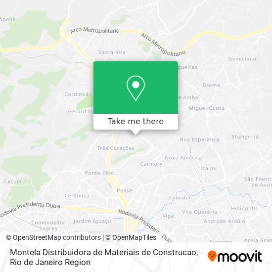 Montela Distribuidora de Materiais de Construcao map