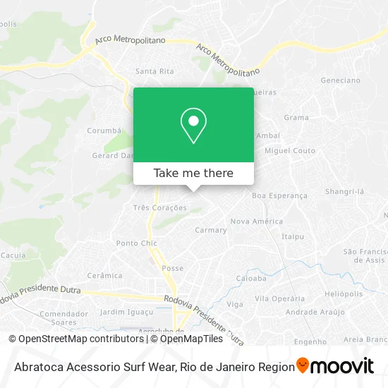 Abratoca Acessorio Surf Wear map