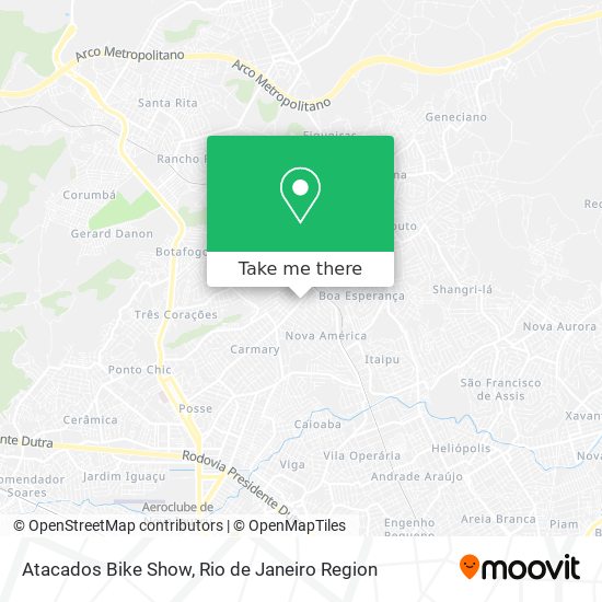 Atacados Bike Show map