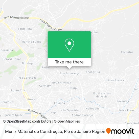 Mapa Muniz Material de Construção