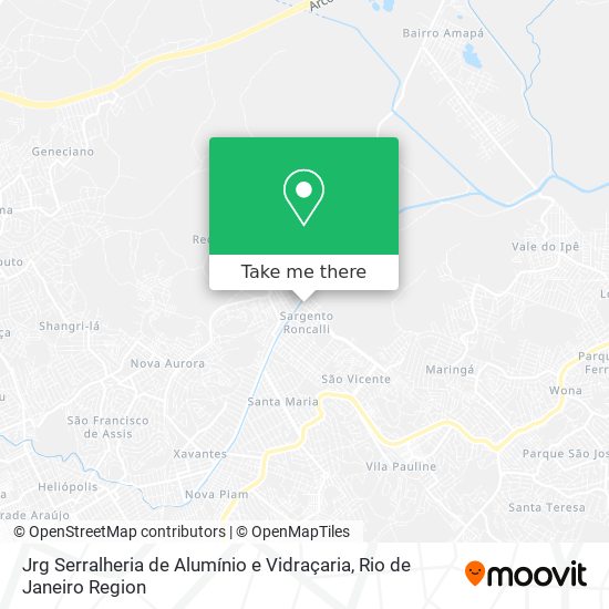 Jrg Serralheria de Alumínio e Vidraçaria map