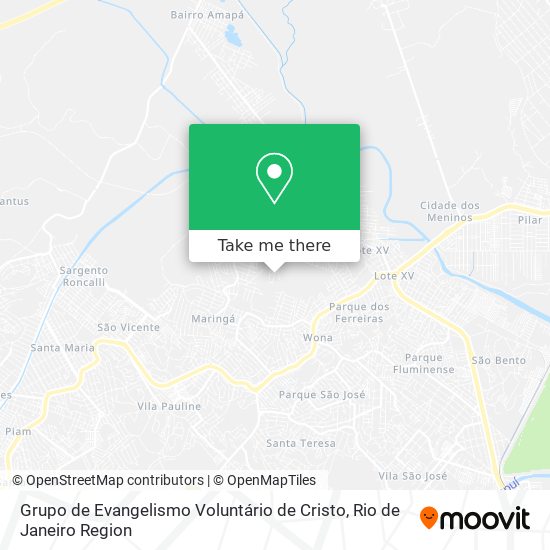 Grupo de Evangelismo Voluntário de Cristo map